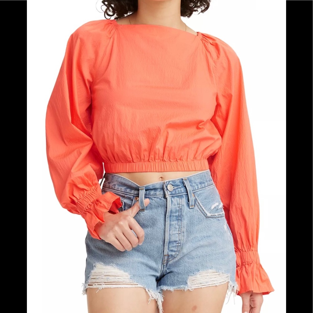 Levi’s Daphne Cotton Scrunchie Blouse